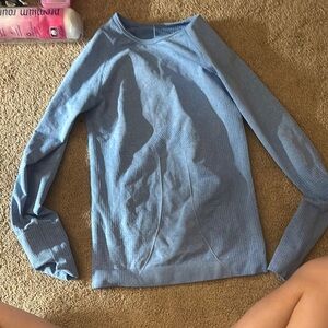 Light Blue Long Sleeve Top